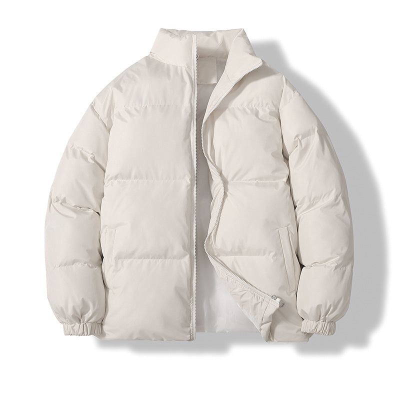 Unisex wattierte Steppjacke mit Stehkragen, zwei Taschen und elastischen Bündchen Shop Nory