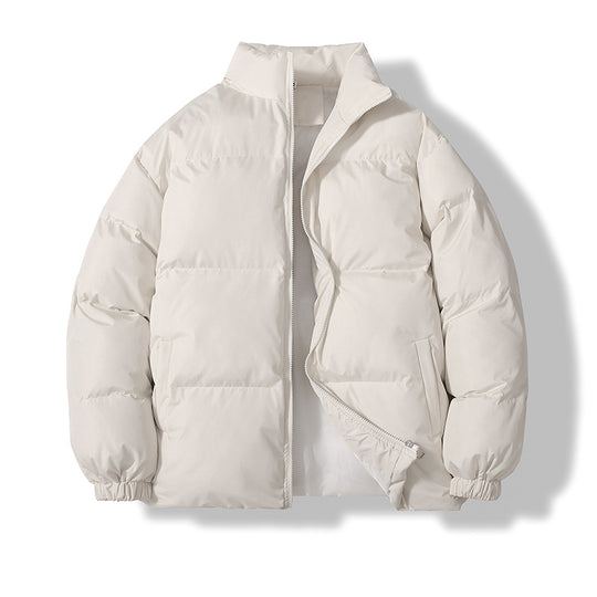 Unisex wattierte Steppjacke mit Stehkragen, zwei Taschen und elastischen Bündchen Shop Nory