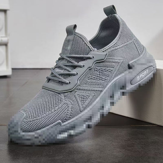 Herren Leichter Strick-Running-Style Sneaker mit gepolsterter Plateau-Sportsohle Shop Nory