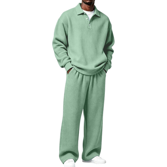 Herren Bequemer Freizeitanzug mit Kragen Shop Nory