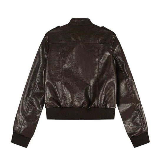 Herren Lederoptik-Bomberjacke Shop Nory