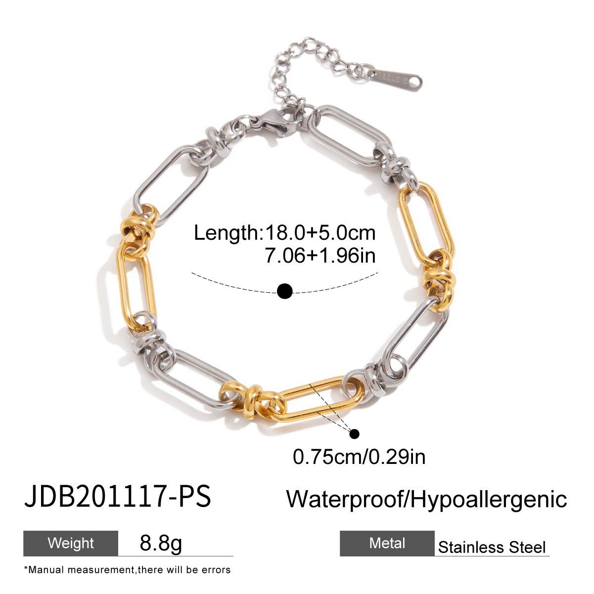 Damen Elegantes und zeitloses Armband mit modernem Gliederdesign Shop Nory