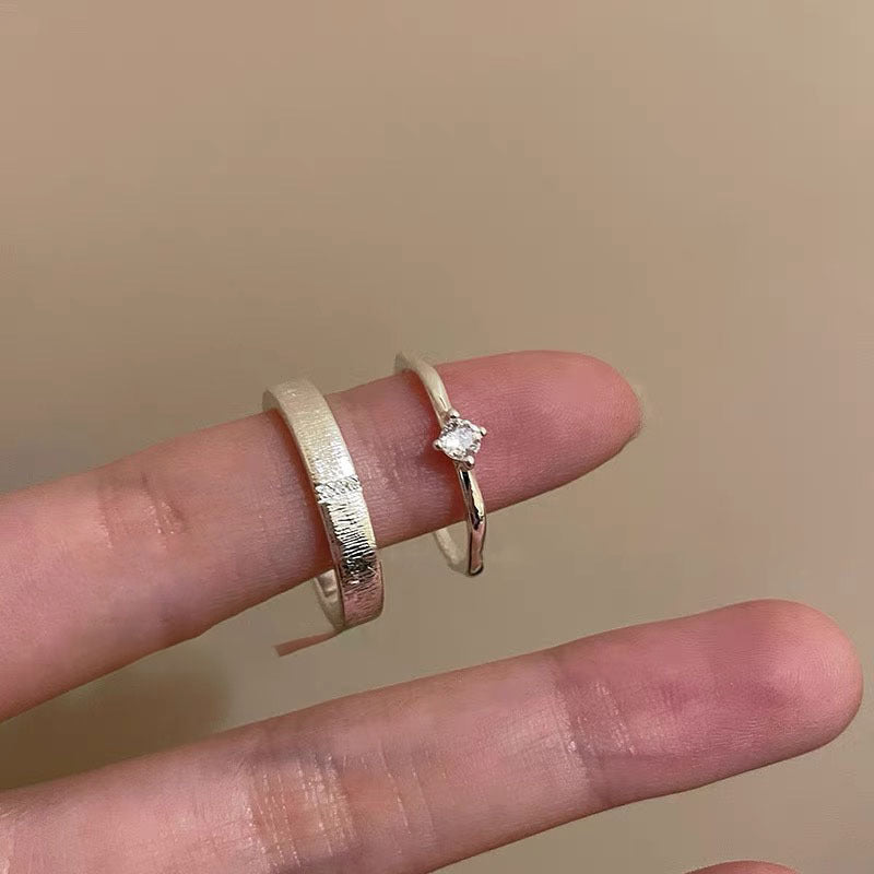 Damen Zierlicher Solitär Ring mit funkelndem Akzent Shop Nory