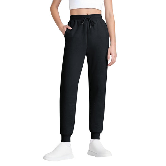 Damen nan schlanke hochgeschnittene Jogginghose mit Tunnelzug, Eingrifftaschen und Bündchen Shop Nory