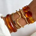 Damen Armband-Set mit eleganten, transparenten Akzenten Shop Nory