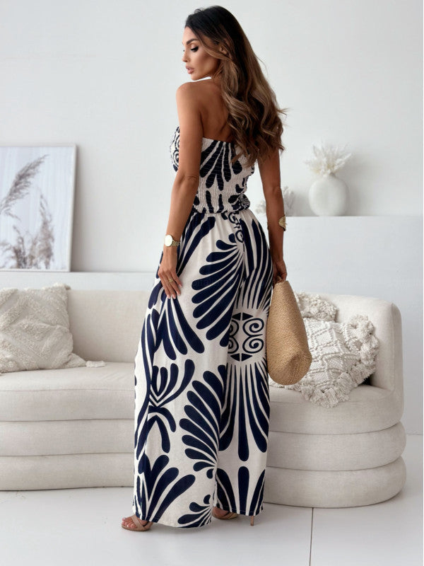 Damen Sommer Jumpsuit mit floralem Design