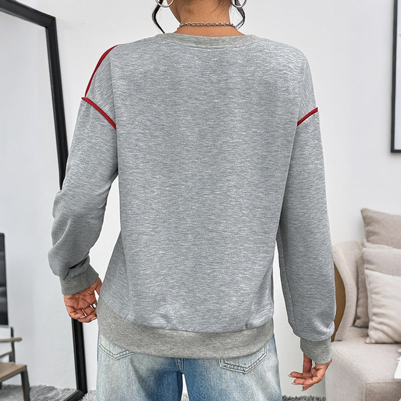 Damen Lässiger Pullover mit Herzdesign Shop Nory