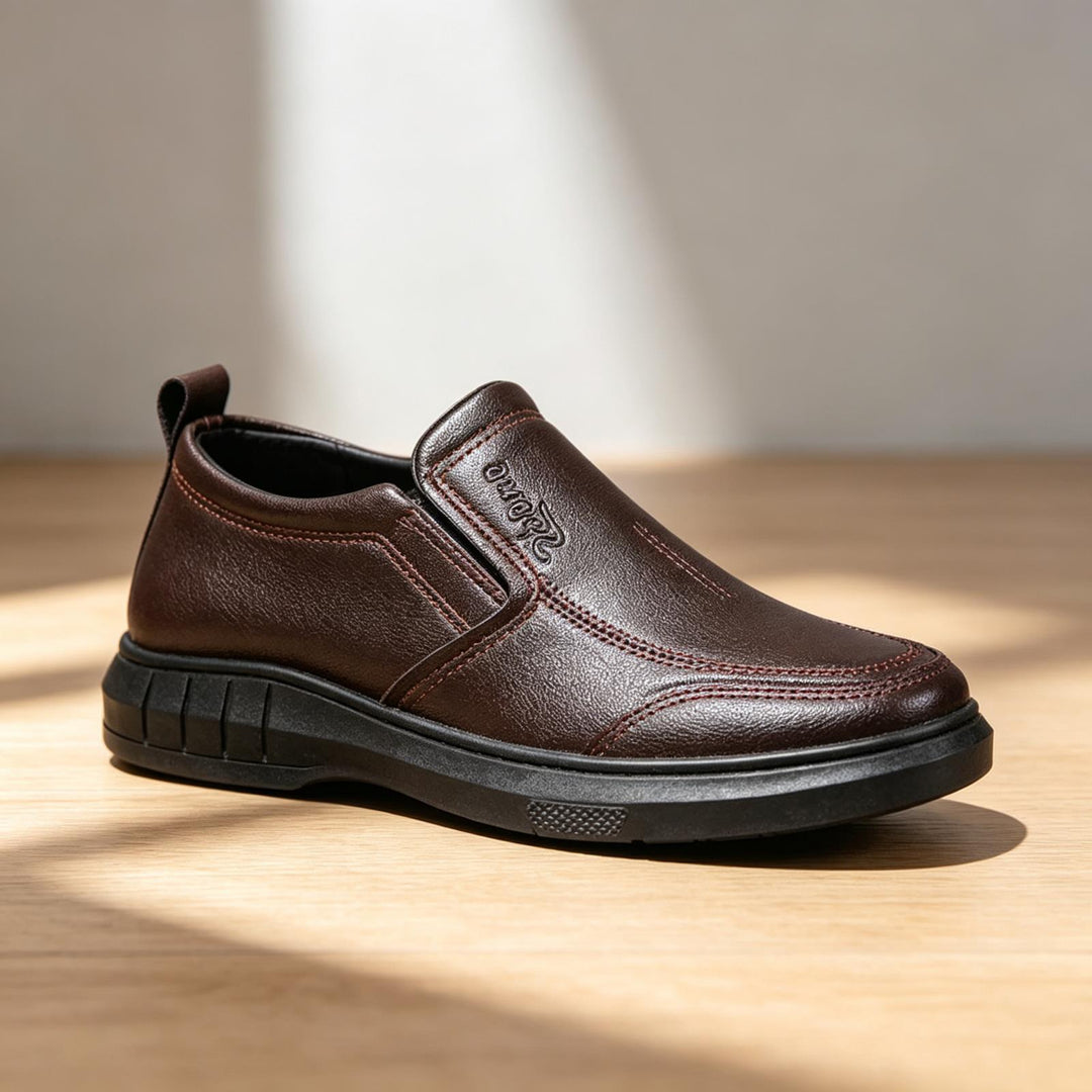 Herren Bequeme Leder Slipper Shop Nory