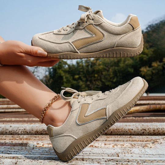 Damen Veloursleder-Optik Casual-Sneaker mit ergonomischer Komfortsohle Shop Nory
