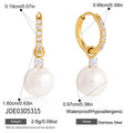 Damen Ohrhänger mit eleganten Perlen- und Zirkonia-Details Shop Nory