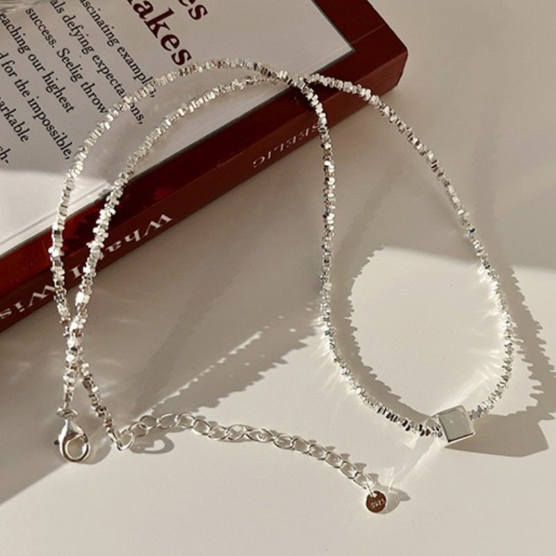 Damen elegante Halskette mit funkelnden Kristallen Shop Nory