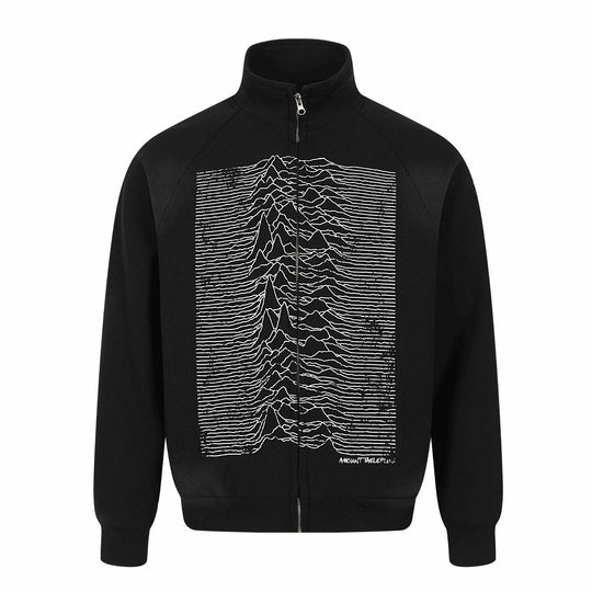 Unisex Grafik-Trainingsjacke mit Stehkragen, Raglanärmeln und durchgehendem Reißverschluss Shop Nory