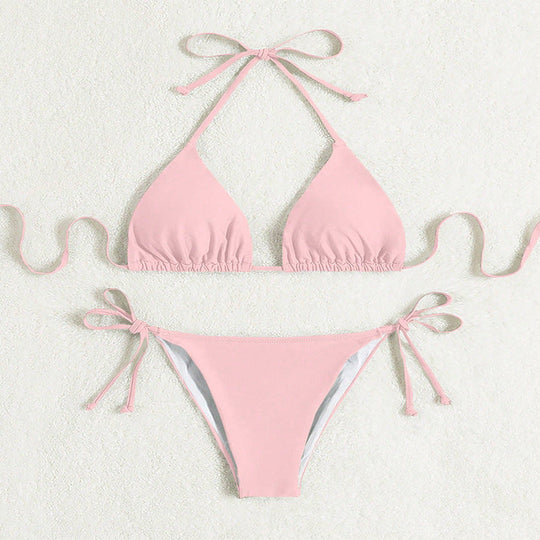 Damen Triangel-Bikini mit verstellbaren Schärpen