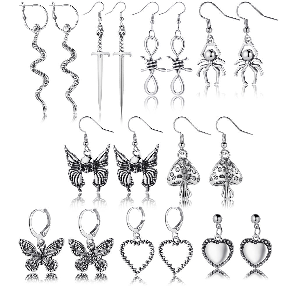 Damen Ohrringe Set mit kreativen und einzigartigen Motiven Shop Nory