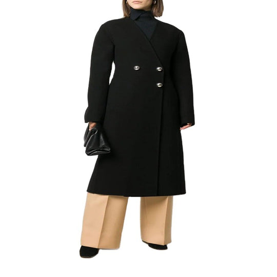 Damen Einreihiger Midimantel im Clean‑Tailoring mit dezenten Metallknöpfen und taillierter Naht Shop Nory