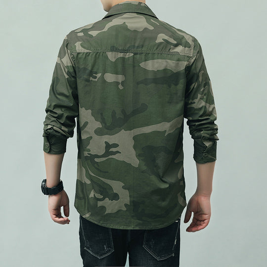 Herren Camouflage Hemd mit Taschen Shop Nory