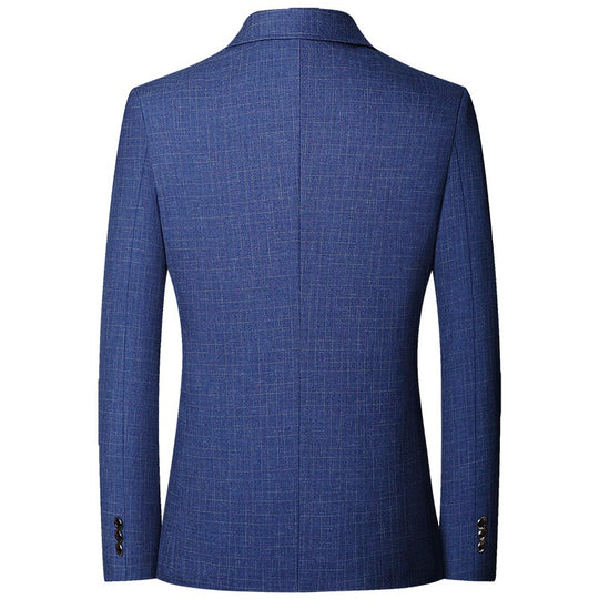Herren Modernes Slim-Fit Sakko mit dezentem Karomuster aus leichtem MischgewShop Norye Shop Nory