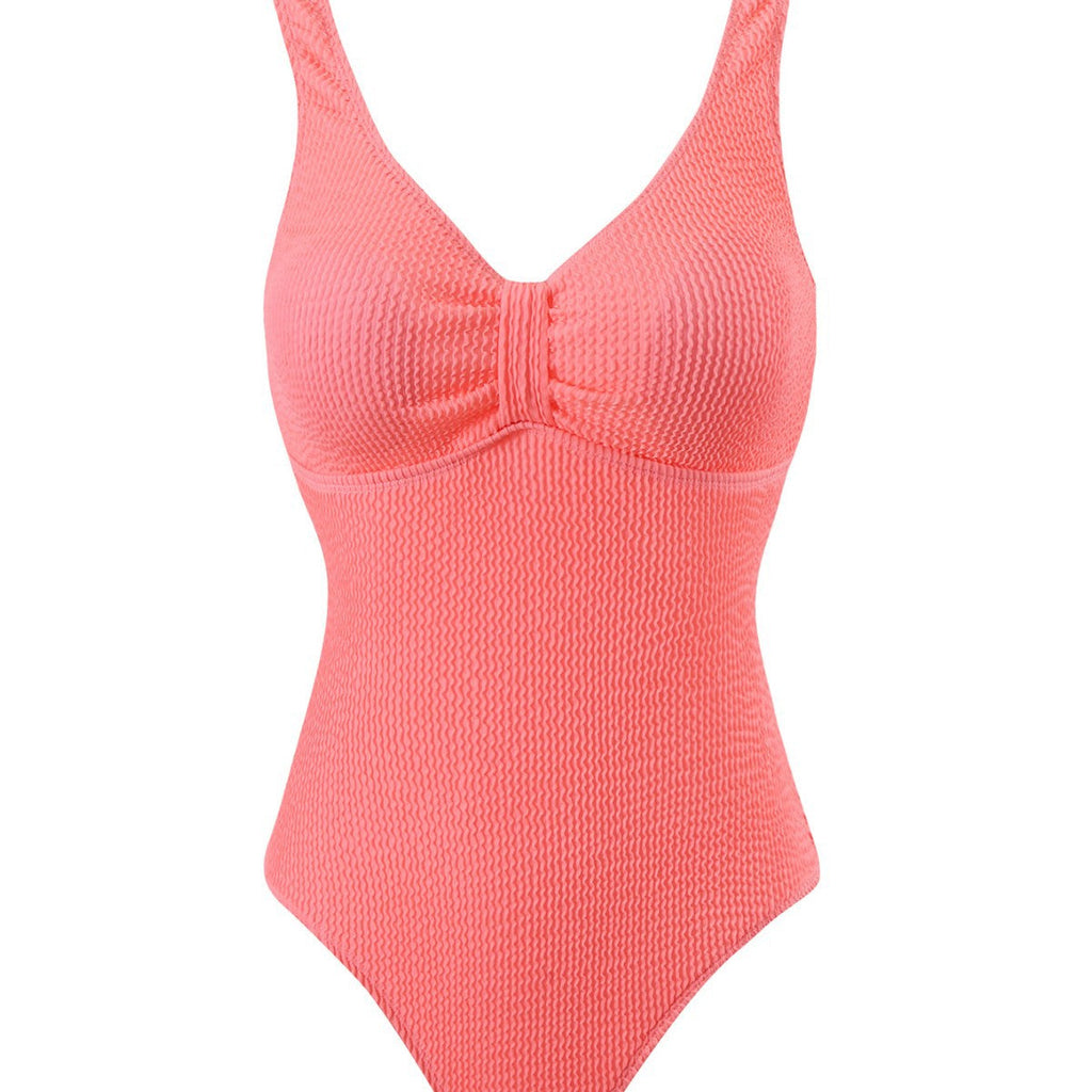 Damen Sportlicher Badeanzug mit strukturiertem Effekt Shopnory