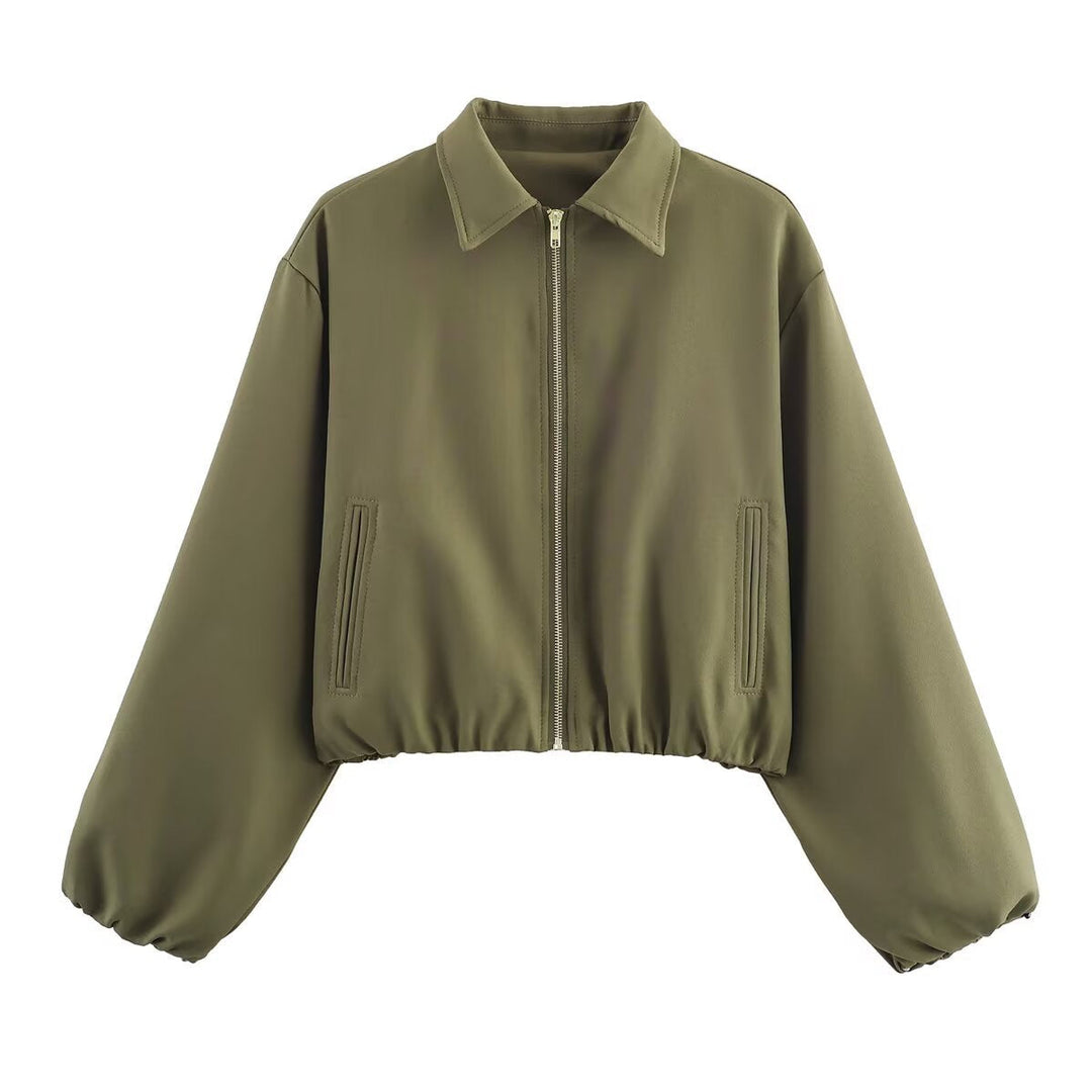 Damen cropped Übergangsjacke