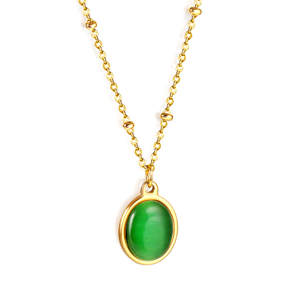 Damen elegante Halskette mit geometrischem Kompassanhänger aus hochwertigem Edelstahl und goldplattiertem Finish Shop Nory