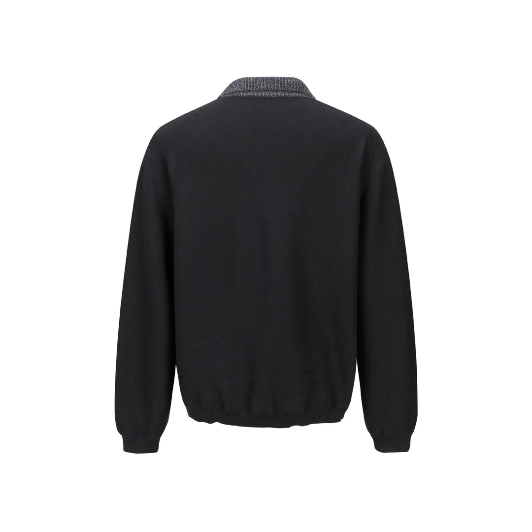 Herren Feinstrick-Polo-Pullover mit Strukturkragen und Knopfleiste Shop Nory