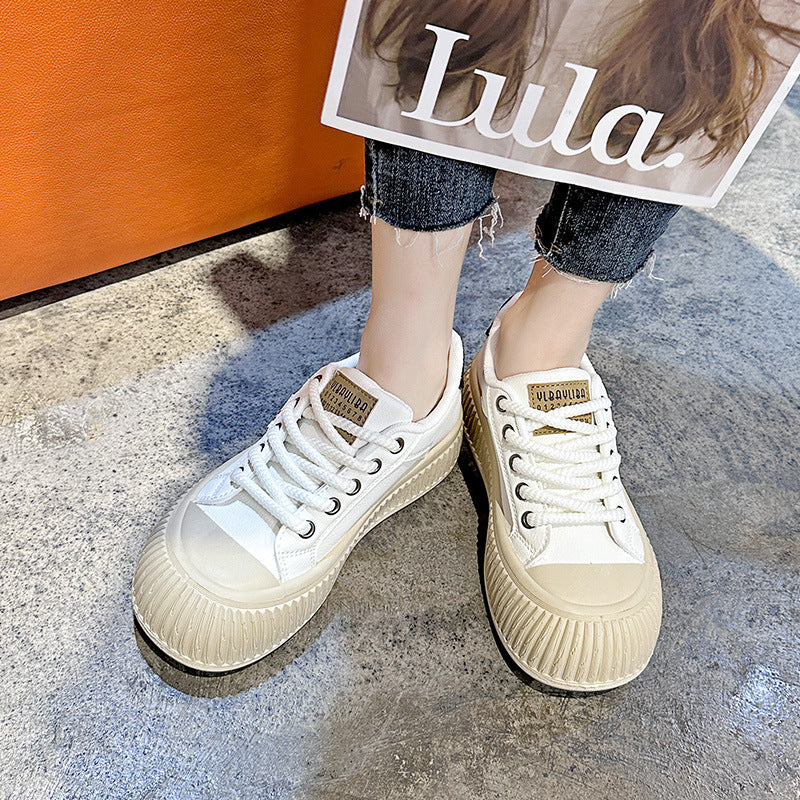 Damen Sneakers mit rutschfester Sohle und extra dicker Profilsohle