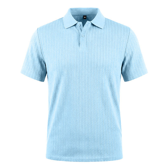 Herren Feinstrick-Polo mit strukturiertem Zopfmuster und weichem Baumwollmix Shop Nory