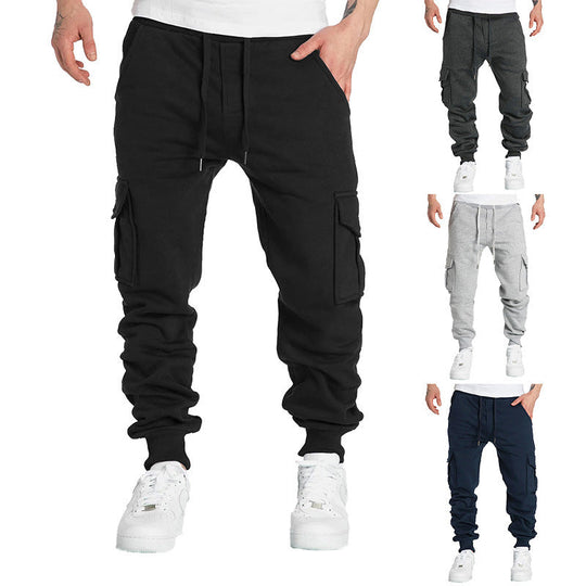 Herren Cargo-Jogginghose mit elastischem Bund und praktischen Seitentaschen