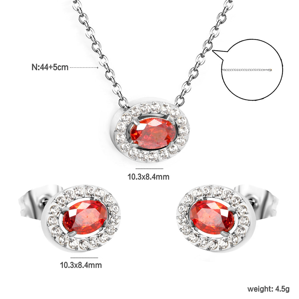 Damen Schmuckset mit funkelnden Zirkonia und eleganter, goldplattierter Verarbeitung Shop Nory