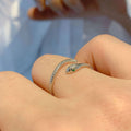 Damen Offener Ring im Schlangenmotiv mit funkelnden Zirkonia Shop Nory