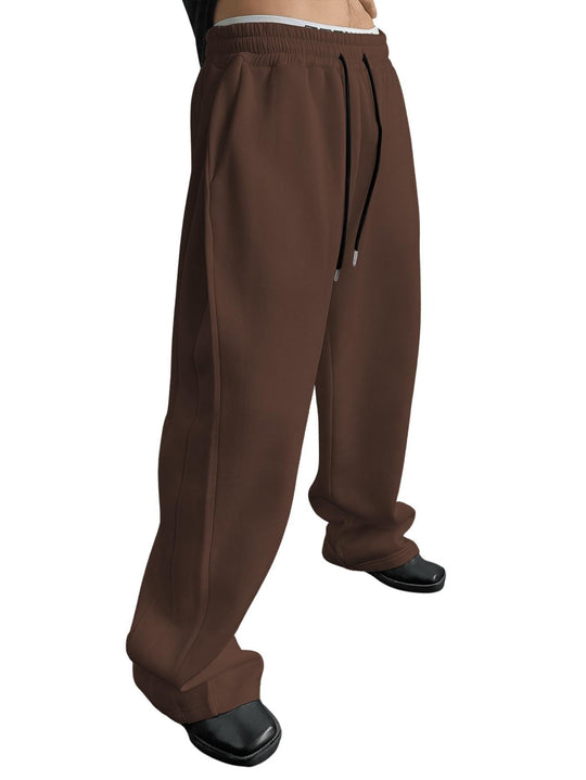 Unisex weite Sweatpants mit elastischem Bund, breitem Bein, Kordelzug und verdeckten Seitentaschen Shop Nory