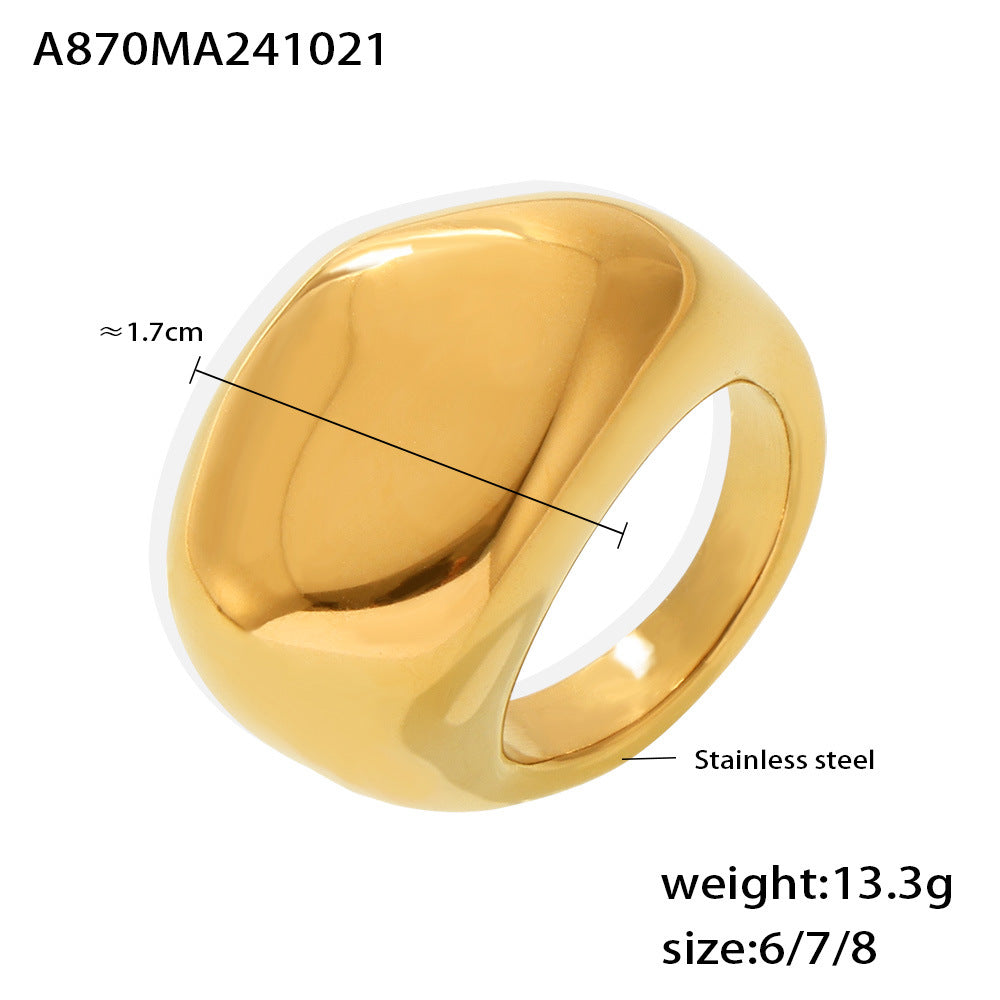 Damen Modischer Ring im modernen Design aus Edelstahl Shop Nory