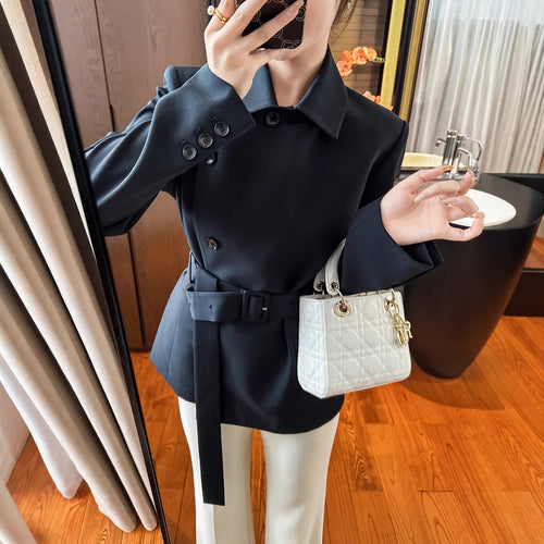 Damen Modischer Blazer mit Gürtel Shop Nory