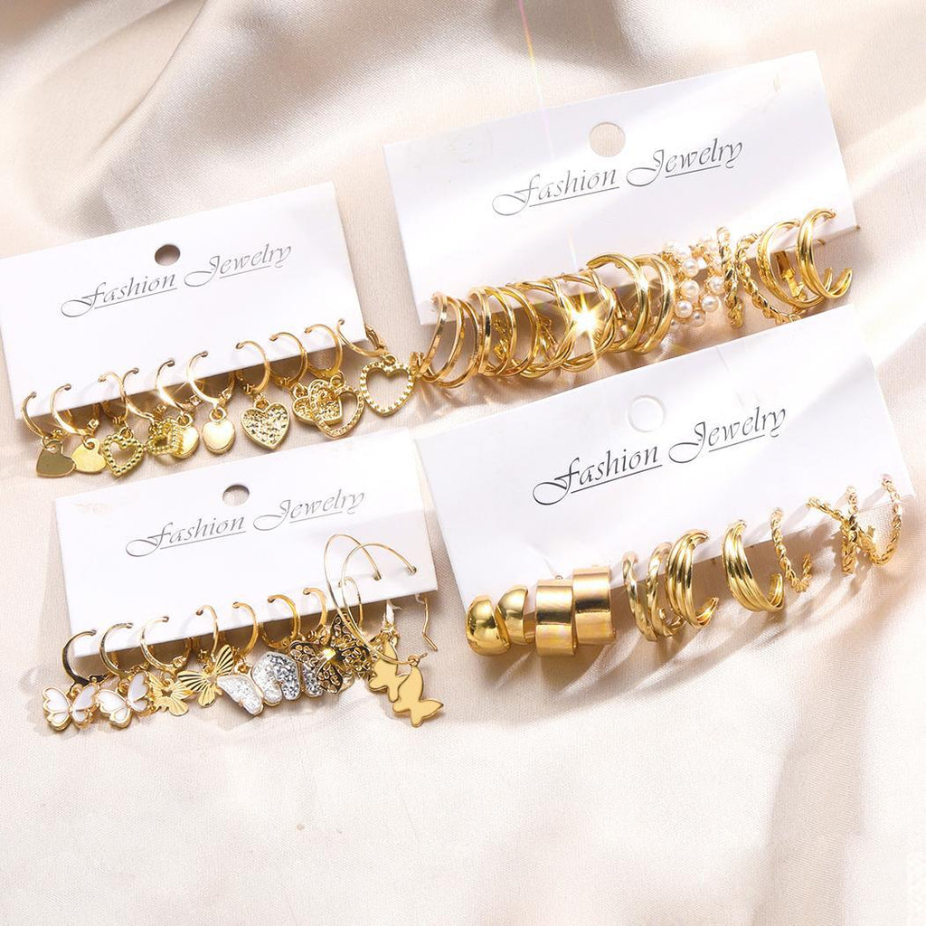 Damen Ohrringe Set mit vielseitigen Designs und eleganten Oberflächen Shop Nory