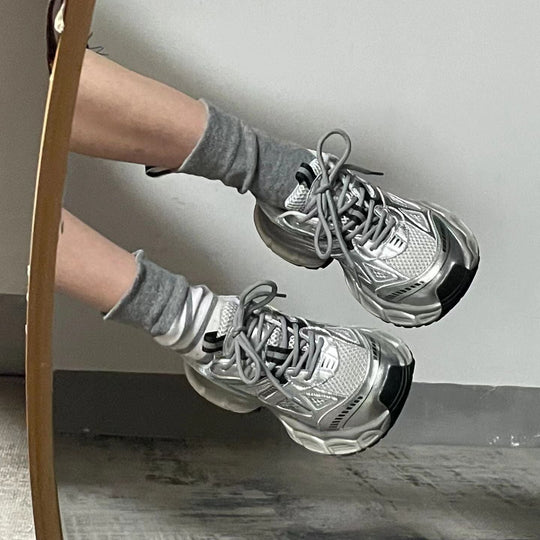 Damen Sportliche Sneakers im modernen Design mit stoßdämpfender Sohle