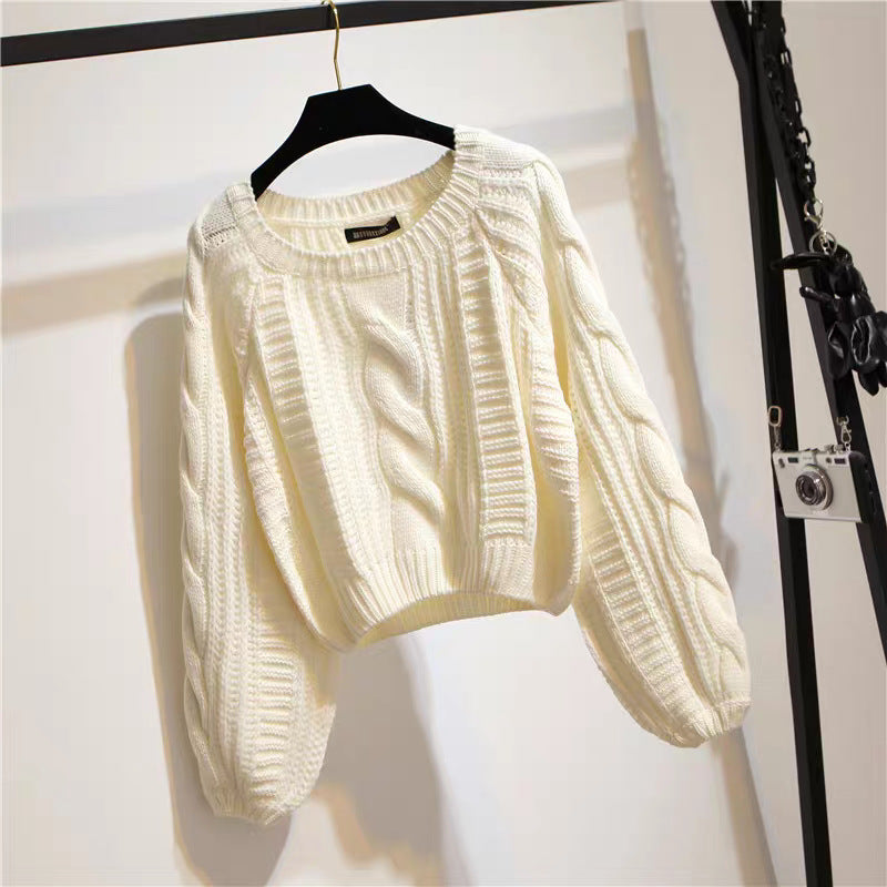 Damen Gemusterter Chunky Pullover Shop Nory