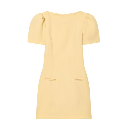 Damenkleid mit Puffärmeln und tailliertem Schnitt