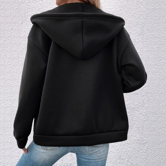Damen Weiche und warme Kapuzenjacke