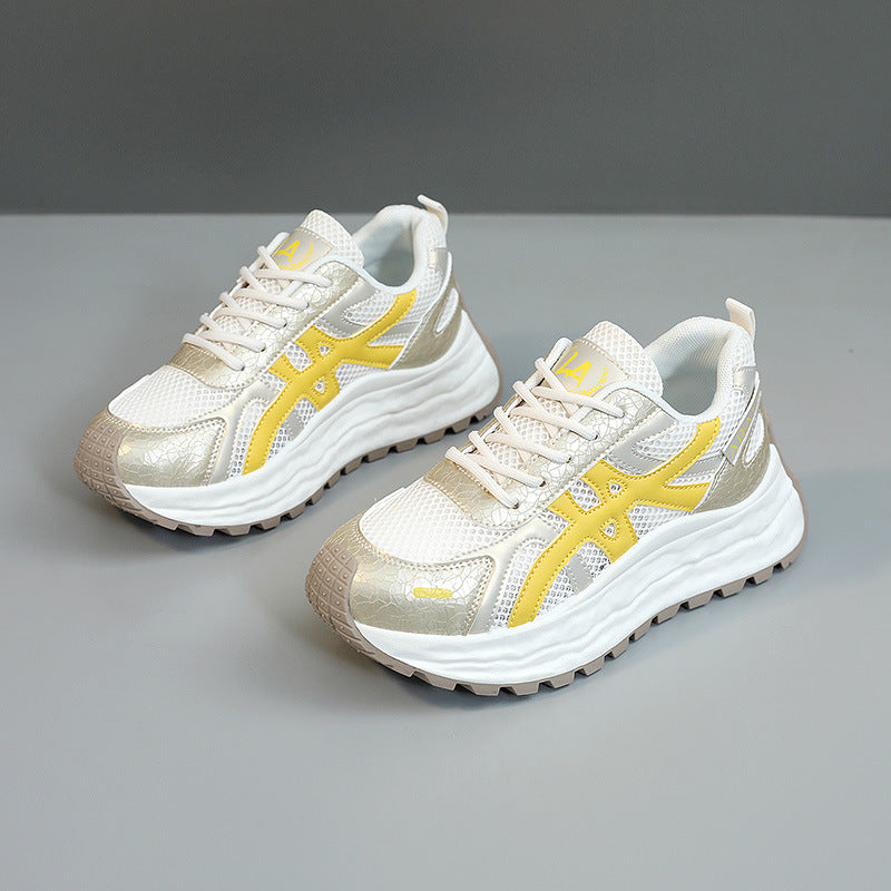 Damen Sneakers mit atmungsaktivem Mesh-Obermaterial und dämpfender Laufsohle