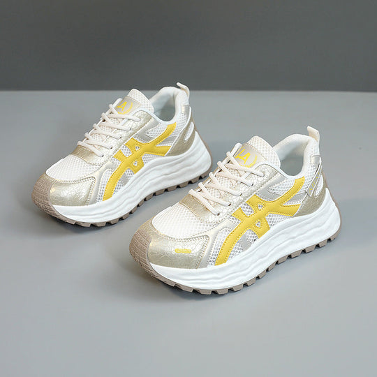 Damen Sneakers mit atmungsaktivem Mesh-Obermaterial und dämpfender Laufsohle