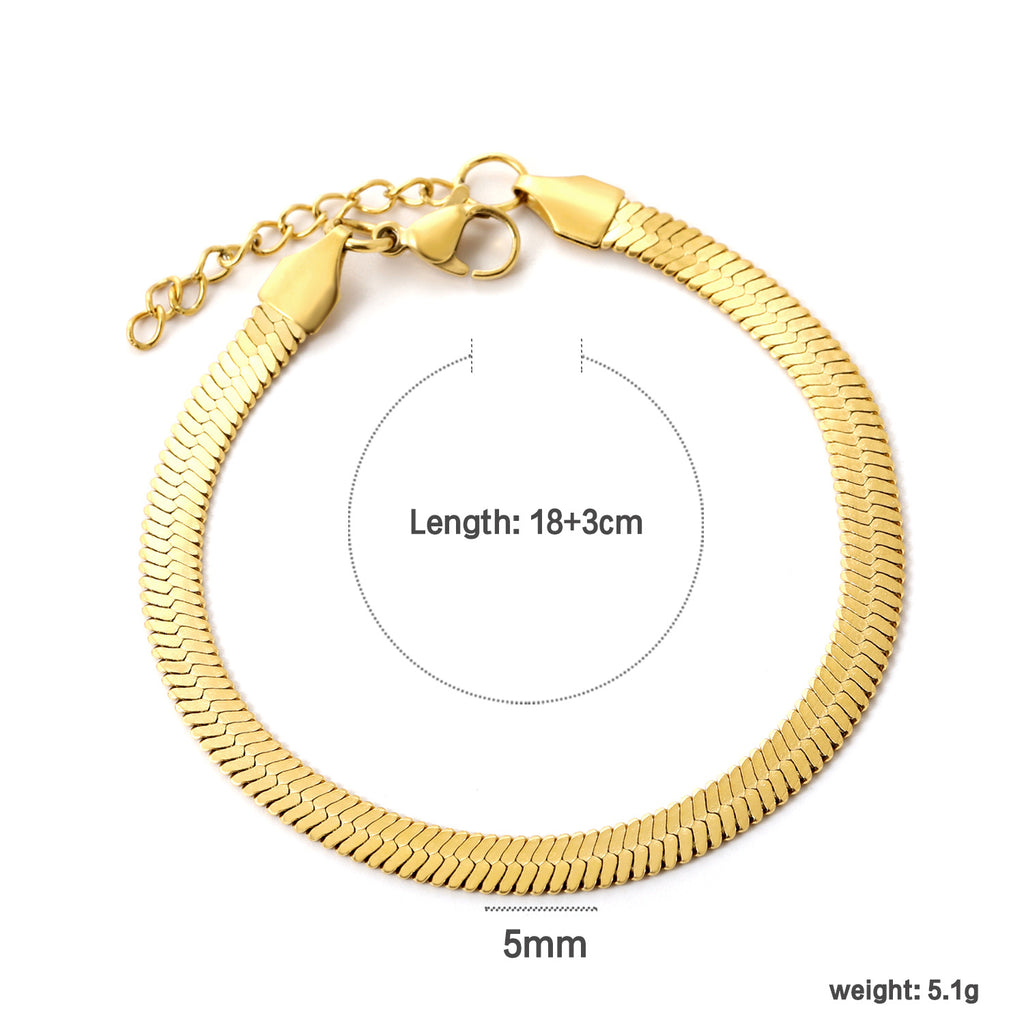 Damen trendiges Gliederarmband aus hochwertigem Edelstahl mit verstellbarem Verschluss Shop Nory