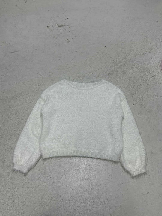 Damen nan oversized flauschiger Mohair-Blend Off-Shoulder Pullover mit Balloon-Ärmeln Shop Nory