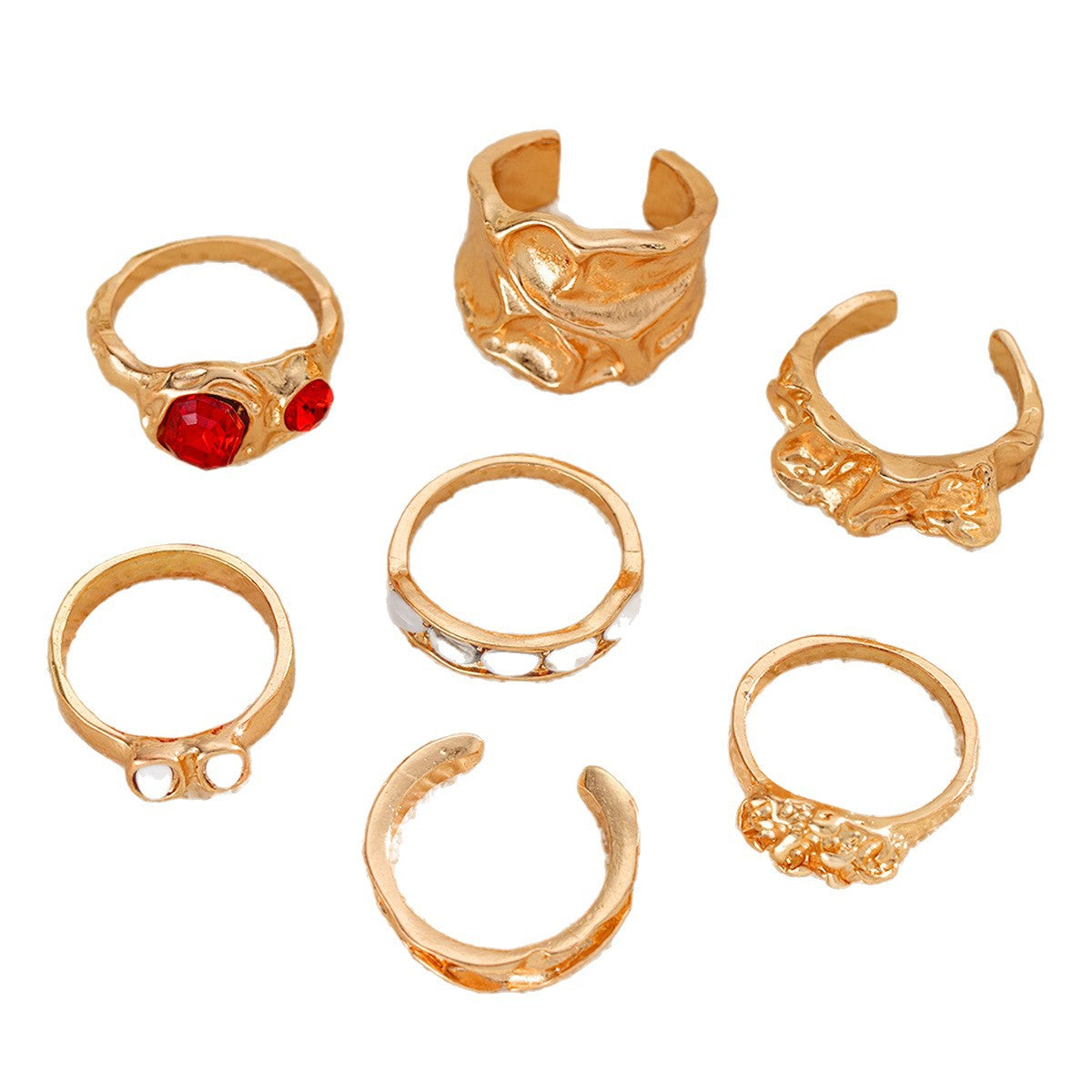 Damen Ring-Set mit kunstvollen Designs und funkelnden Akzenten Shop Nory