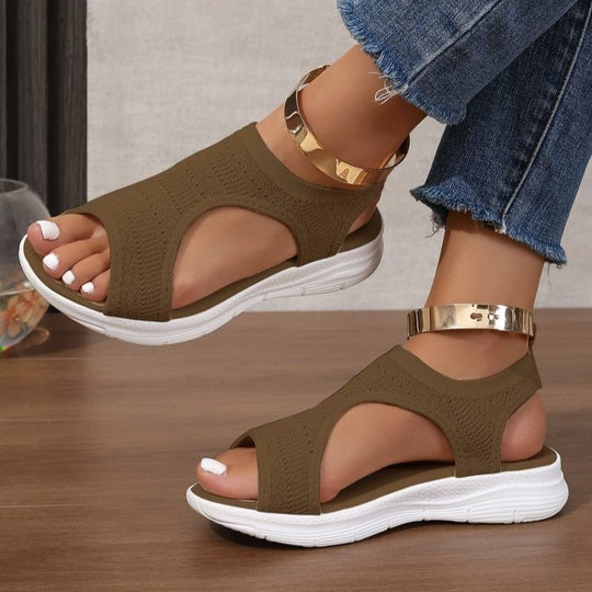 Damen Sportliche Strick-Sandalen mit atmungsaktivem Obermaterial und dämpfender Laufsohle Shop Nory