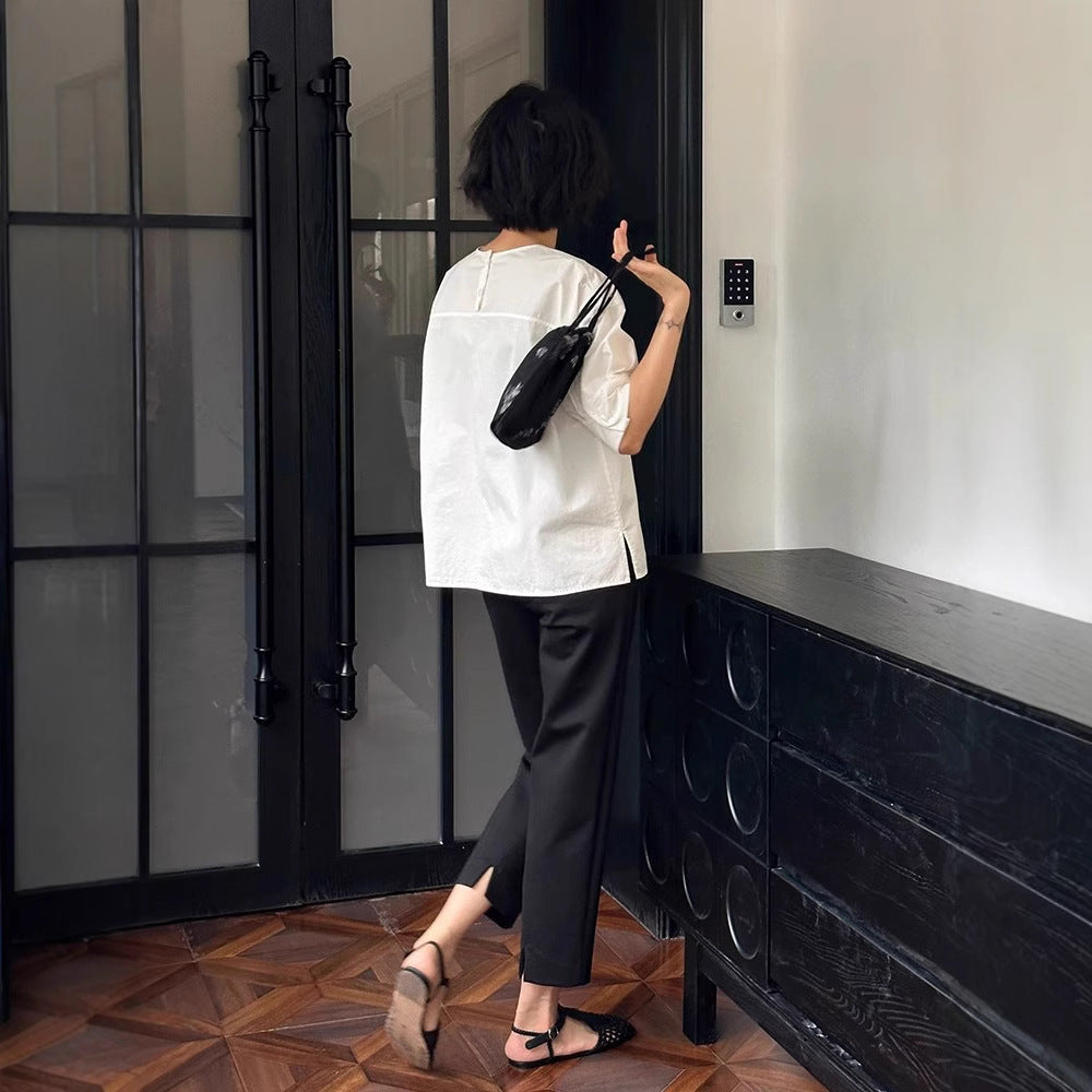 Damen elegante Culotte mit modischem Schlitz Shop Nory