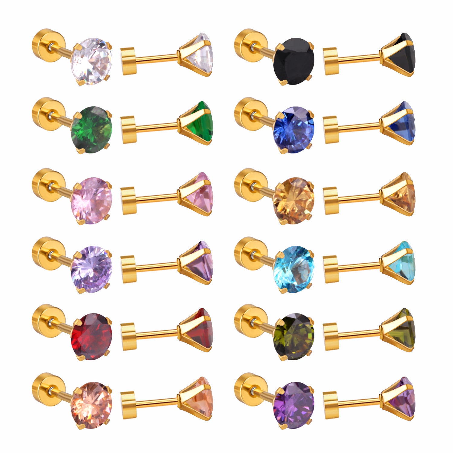 Damen eindrucksvolle Schmuckstecker aus chirurgischem Edelstahl Shop Nory