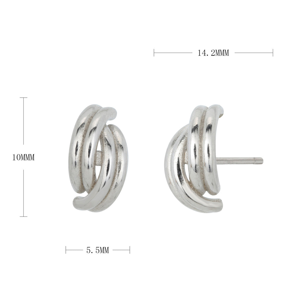 Damen Ohrstecker im eleganten Wickeldesign Shop Nory