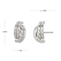 Damen Ohrstecker im eleganten Wickeldesign Shop Nory