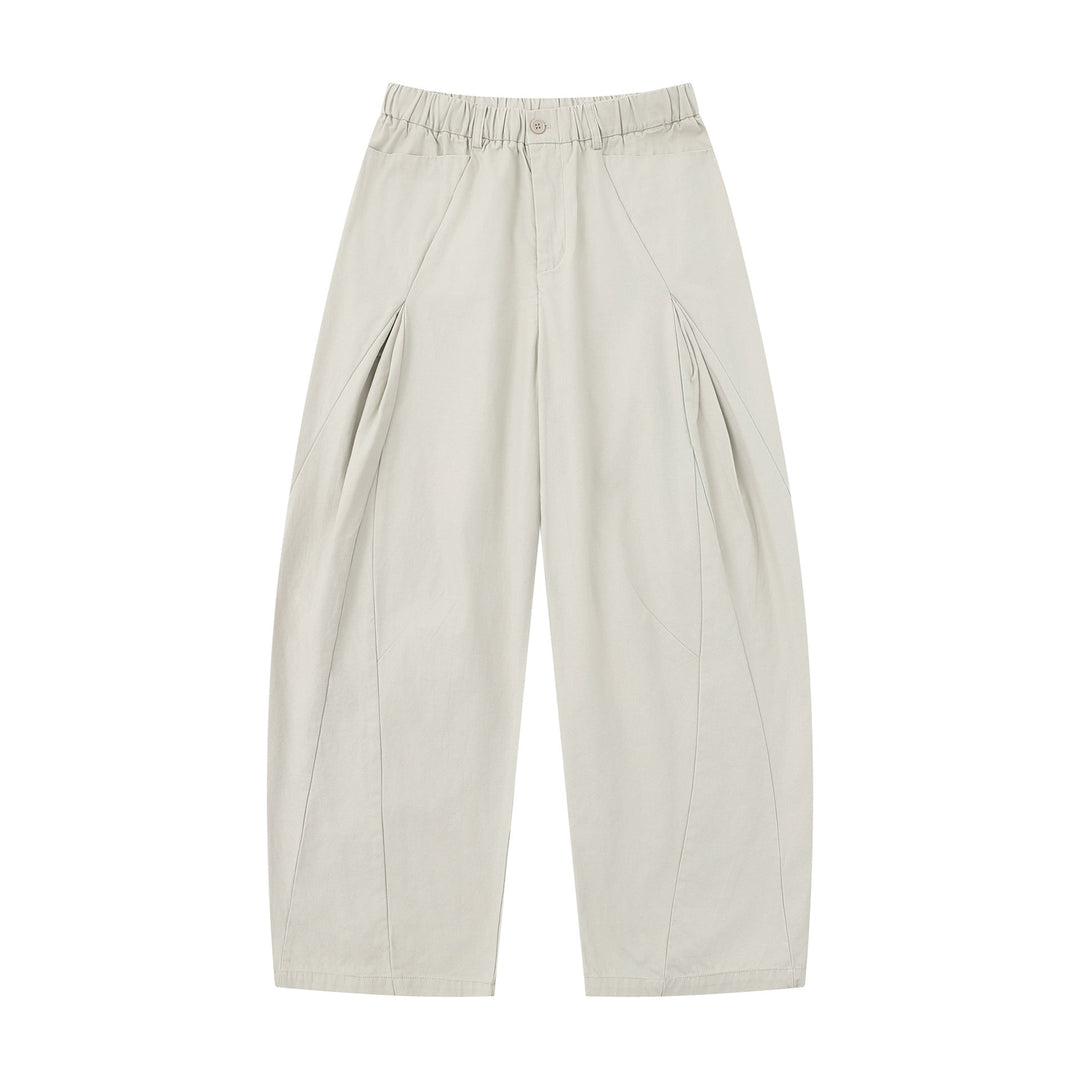 Damen Weite Culotte-Hose mit dekorativen Falten und elastischem Bund Shop Nory