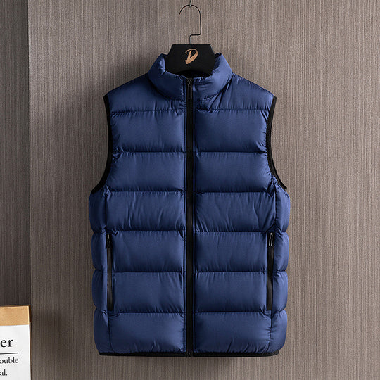 Herren Slim-Fit ultraleichte Stepp-Thermoweste mit hochschließendem Kragen und wasserabweisenden Reißverschlüssen Shop Nory